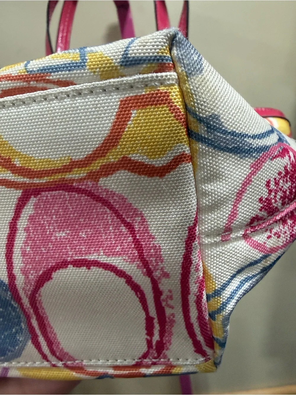 Coach tote multicolor